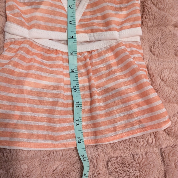 2/$10 🐾 New Size L Dog Bikini - Orange and White Striped Dog Bikini Dress🐾 - Picture 8 of 10